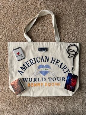 Benson Boone | American Heart World Tour 2025 VIP Tote Bag & Accessories